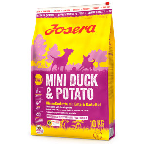 JOSERA MINI DUCK POTATO bezgraudu sausā barība suņiem Pīle 10kg
